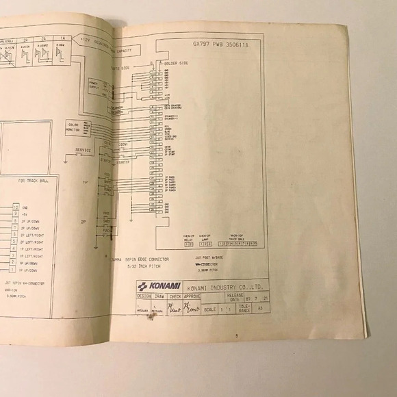 Vintage 1987 Blades  of Steel Konami Instruction Arcade Game Manual - Picture 9 of 12